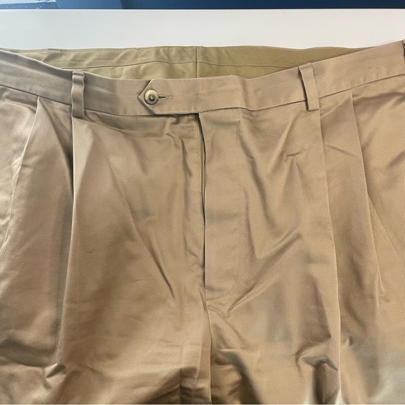 Jos. A. Bank 40X36 Travelers Collection Tan Khaki Dress Pants Cotton PRELOVED - Picture 2 of 11